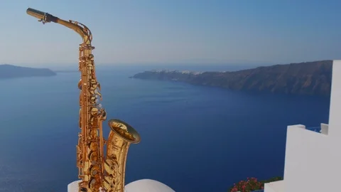 Santarini &amp; Saxophone Stock Footage 94502284