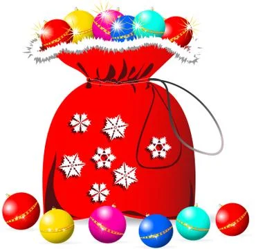 Santa's bag Stock Illustration