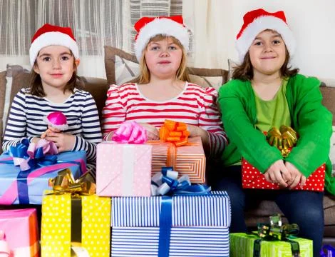 Santa's children Stock Photos