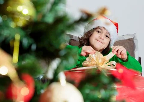 Santa's children Stock Photos