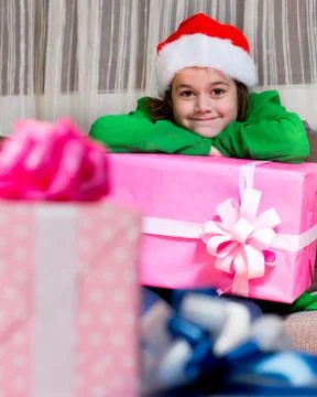 Santa's children Stock Photos