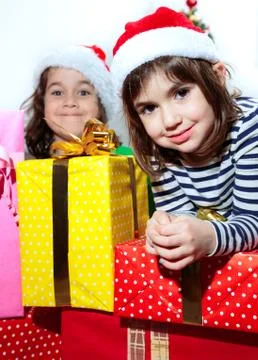 Santa's children Stock Photos