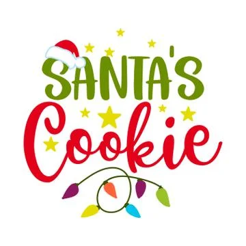 Santa's Cookie Stock Illustration