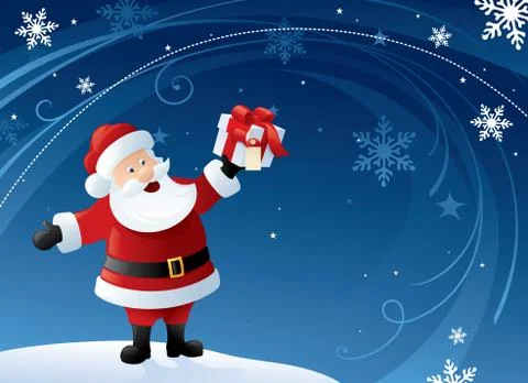 Santas gift Stock Illustration