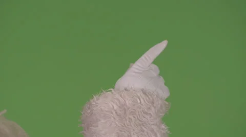 Santas hand for tablet Stock Footage 31813593