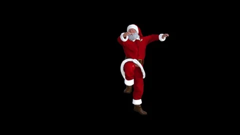 Santa's Kick Stock Footage 118559473