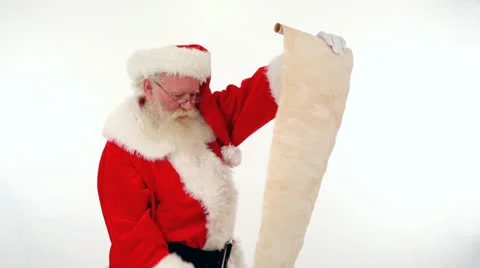 SANTAS LIST Stock Footage 22532702