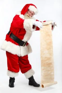 Santas list Stock Photos