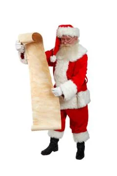 Santa's list Stock Photos