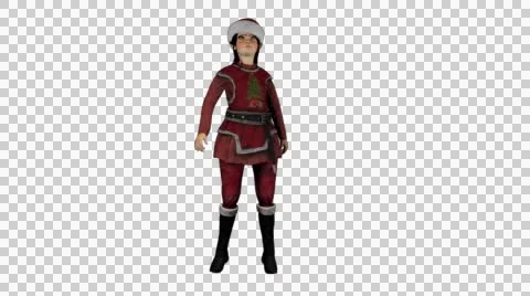 Santa's Little Helper Idle Loop Stock Footage 41603259