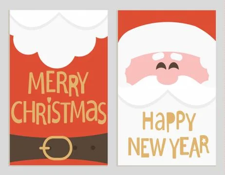 Santa's message banners. Иллюстрация