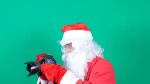 Santa's  photographing Stockbeeldmateriaal 12102491
