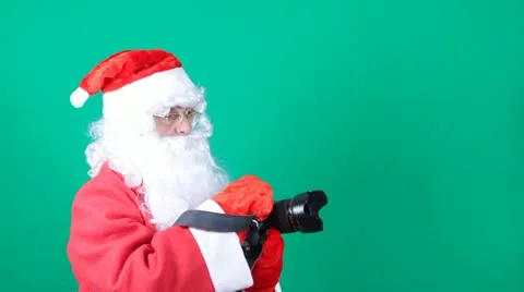 Santa's  photographing Stockbeeldmateriaal 12102721