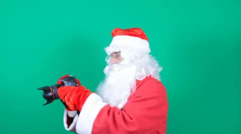 Santa's  photographing Stockbeeldmateriaal 12102728