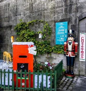 Santas post-box i Stock Photos