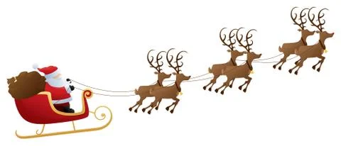 Santa's ride Stock Illustration