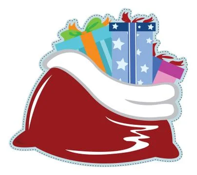 Santas sack Stock Illustration