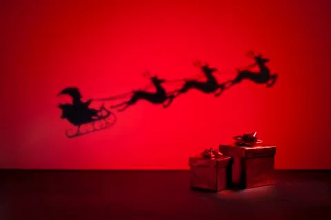 Santas sledge Stock Photos