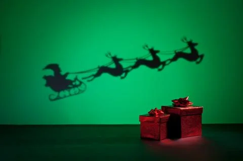 Santas sledge Stock Photos