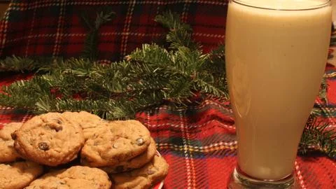 Santa's Snack Stock-Fotos