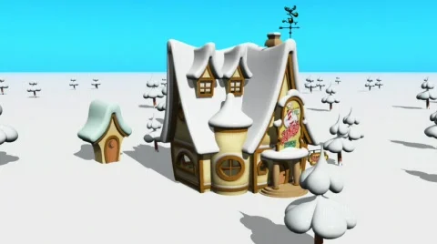 Santa's Workshop Flyby 動画素材 571116