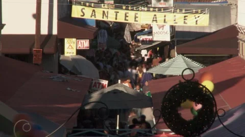 Santee Aley LA 動画素材 934379