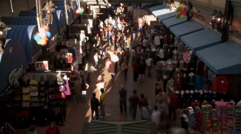 Santee Aley LA wide  Stock Footage 934366