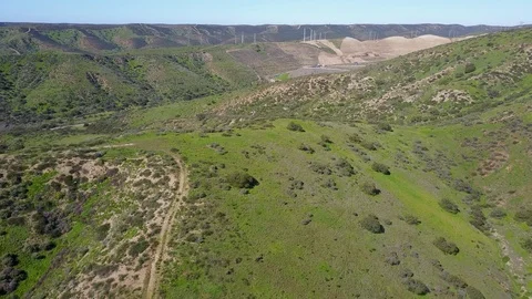 Santee, CA - Boulders and Valley - Drone Video Video stock 86090341