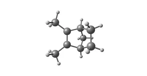 Santene molecular structure isolated on white Stock Illustration