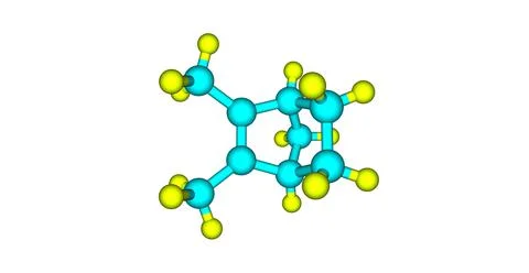 Santene molecular structure isolated on white Stock Illustration