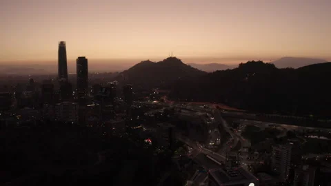 Santiago Chile Drone Stock Footage 168043160