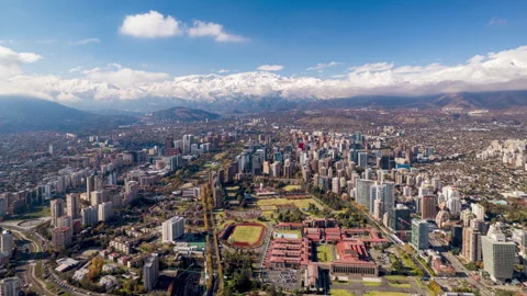 Santiago de Chile Hyperlapse 4K Stock Footage 310314339