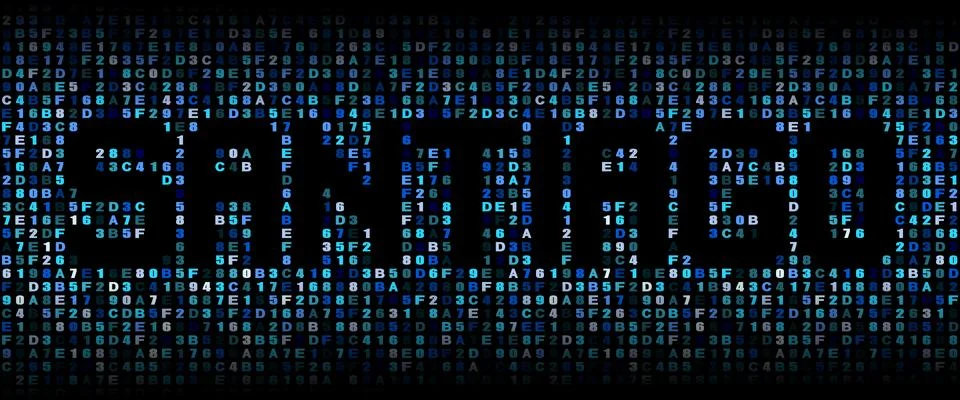 Santiago text on hex code illustration Stock Illustration