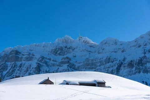 The Säntis mountain Stock Photos