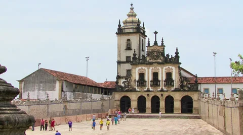 Santo Antonio da Paraiba convent, Joao Pessoa, Paraiba, Brazil Stock Footage 32208153