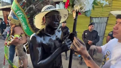 Santo Domingo de Guzmán festivities in Managua conclude with vows and acts of fa Stock Footage 341894382