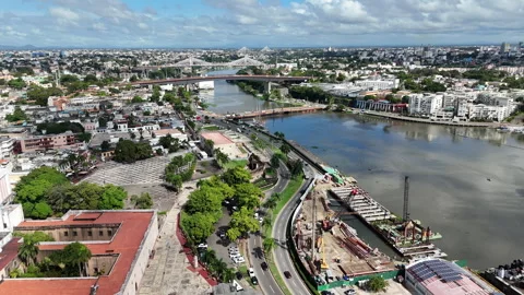 Santo Domingo Ozama river 스톡 동영상 330428368