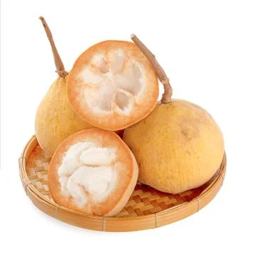 Santol fruit isolated on white background Foto stock