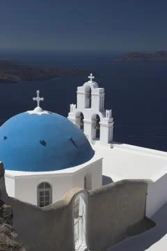 Santorini architecture Stock Photos