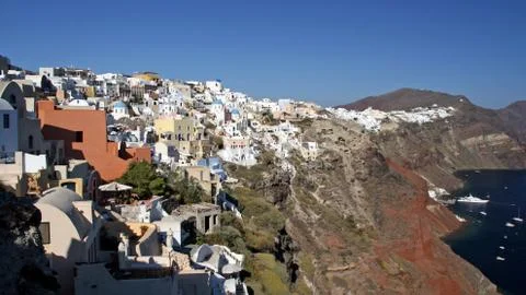 Santorini architecture Stock Photos