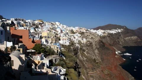 Santorini architecture Stock Photos
