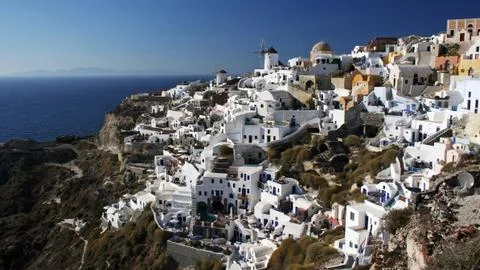 Santorini architecture Stock Photos