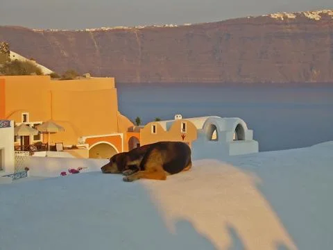 Santorini architecture Stock Photos