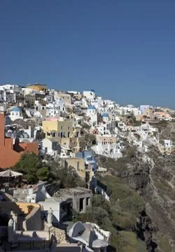 Santorini architecture Stock Photos