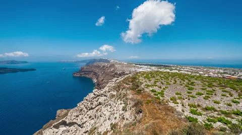 Santorini Caldera Stock Footage 52202111