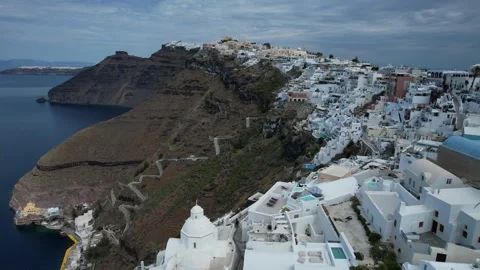 Santorini drone Stock Footage 272606849