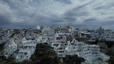 Santorini drone Stock Footage 272607633
