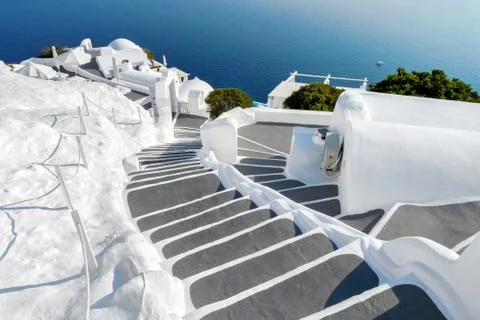 Santorini in Greece Stock Photos