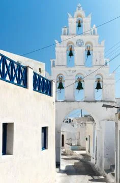 Santorini in Greece Stock Photos