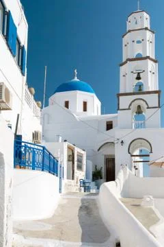 Santorini in Greece Stock Photos